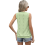 Chaleco sin mangas para mujer verde fluorescente XL 4