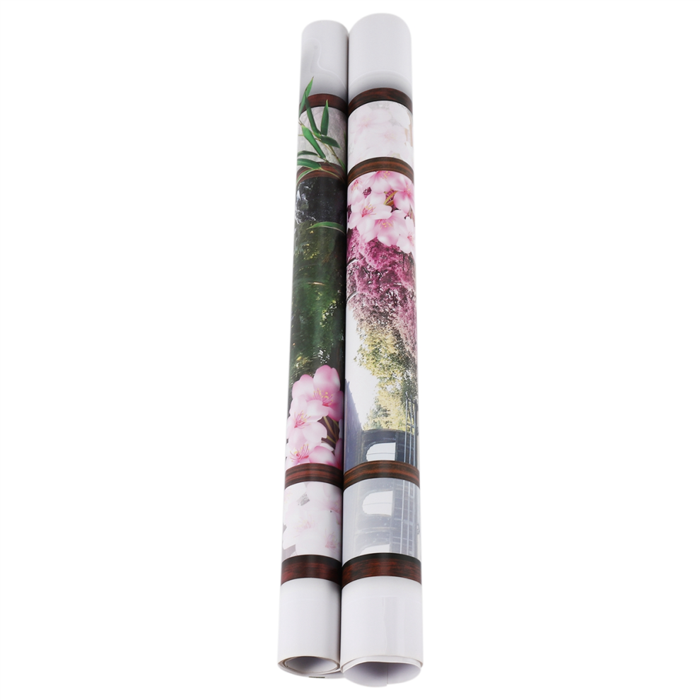 Autocollant mural 3D amovible en forme de fleur de pêcher pour fenêtre