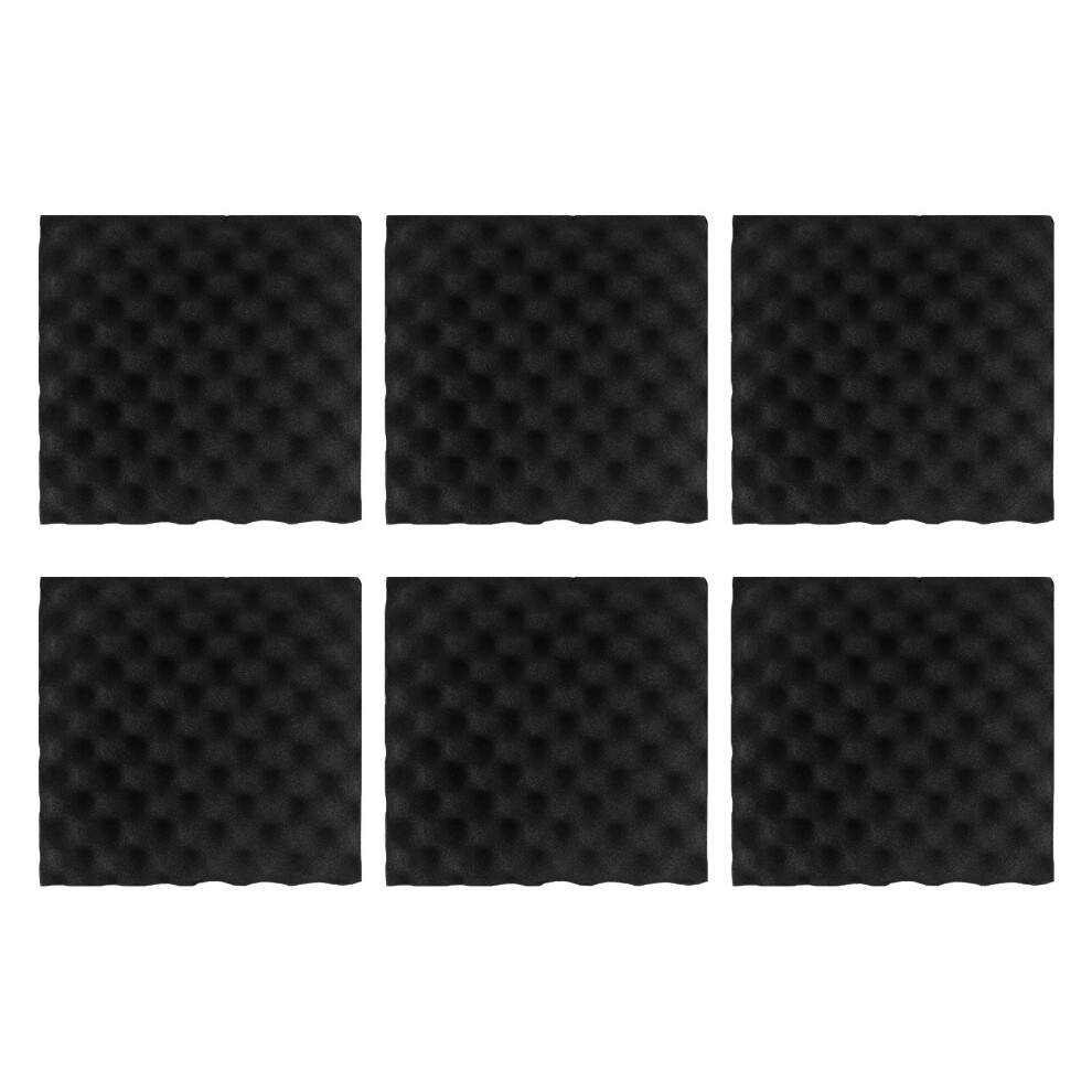 6Pcs 30X30x4cm Soundproofing Acoustic Foam Tiles Noise Sound-Absorbing 4851067647891