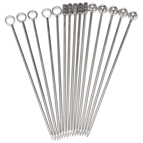 Σετ Cocktail Picks από ανοξείδωτο ατσάλι (Συσκευασία 15)