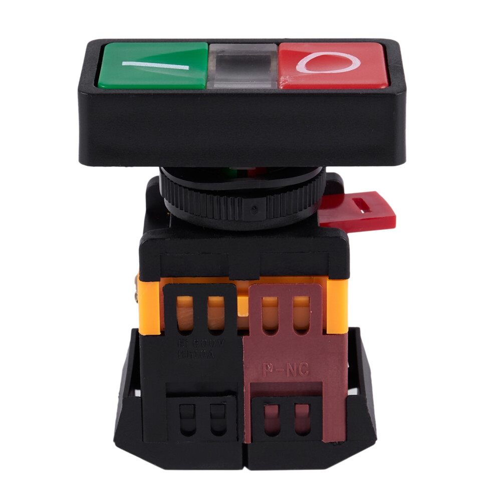 Photos - Other Electrical Equipment AC 220V Yellow Light ON-OFF START STOP Momentary Push Button Switch 1 NO NC