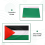Palestine National Flag 5ft x 3ft 10