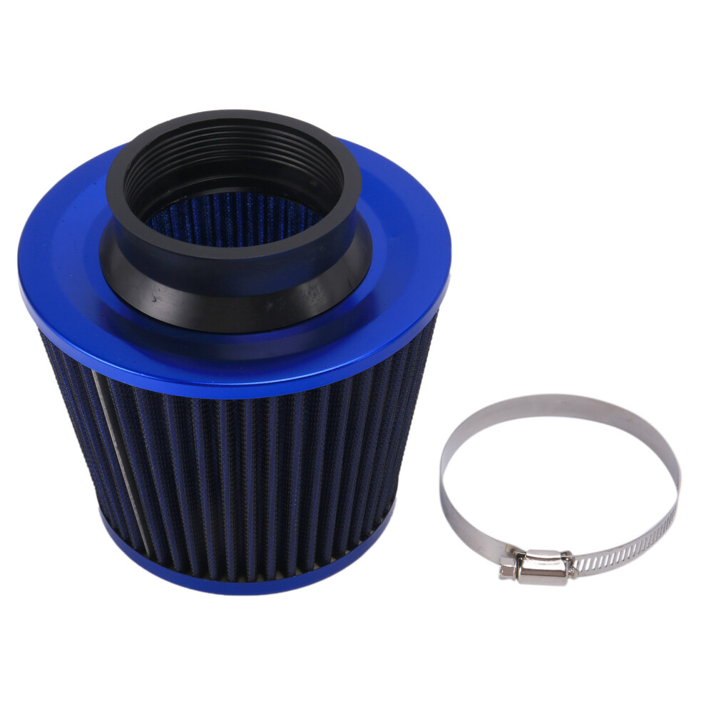 Filtro Aria Universale Per Auto, Kit Di Induzione Per Veicoli, Maglia Ad Alta Potenza, Finitura Blu, Sport-image