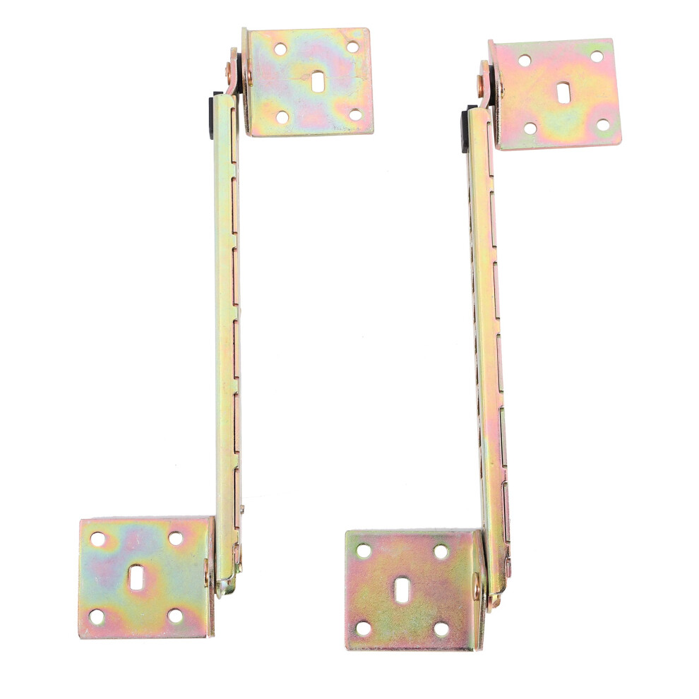 1 paire de tiges de levage d'angle pour bureau, charnière de réglage à 10 vitesses, charnière d'angle avec support