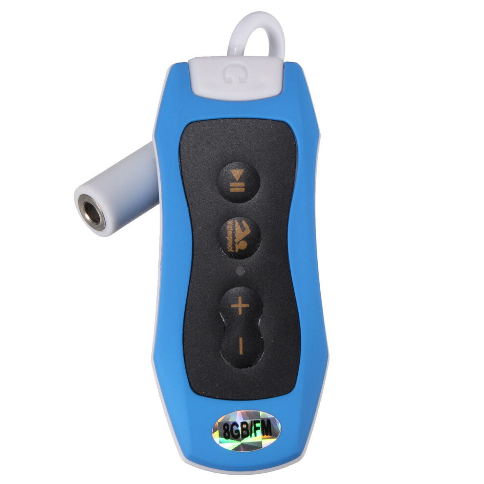 8Gb Mp3 Player Swimming Underwater Diving Spa + Fm Radio Waterproof Headphones Blue 4851067655728