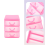 Mini translucent Drawer type plastic Storage Box（rose red 3 Layers） 6