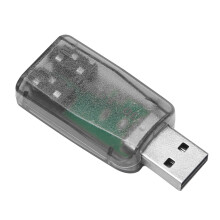 Adaptador de áudio para microfone USB de 3,5 mm para fone de ouvido estéreo 3D para placa de som PC