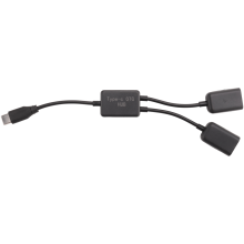 Τύπος C OTG USB Male σε Dual 2.0 Female OTG Charge 2 Port HUB Cable Y Splitter