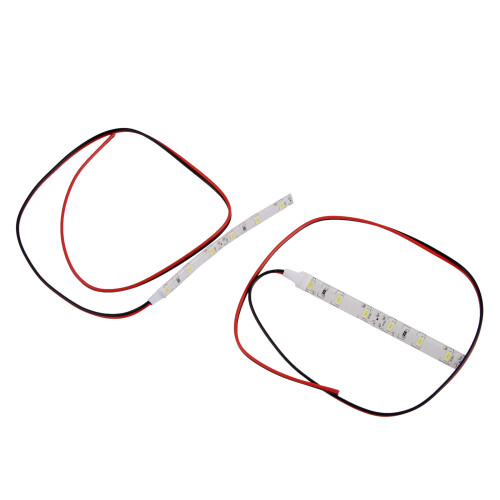 2x 10cm 12V Λευκά 6 LED 5630 SMD Φώτα λωρίδας για Αδιάβροχο Μηχανοκίνητο Βανάκι Αυτοκινήτου 1