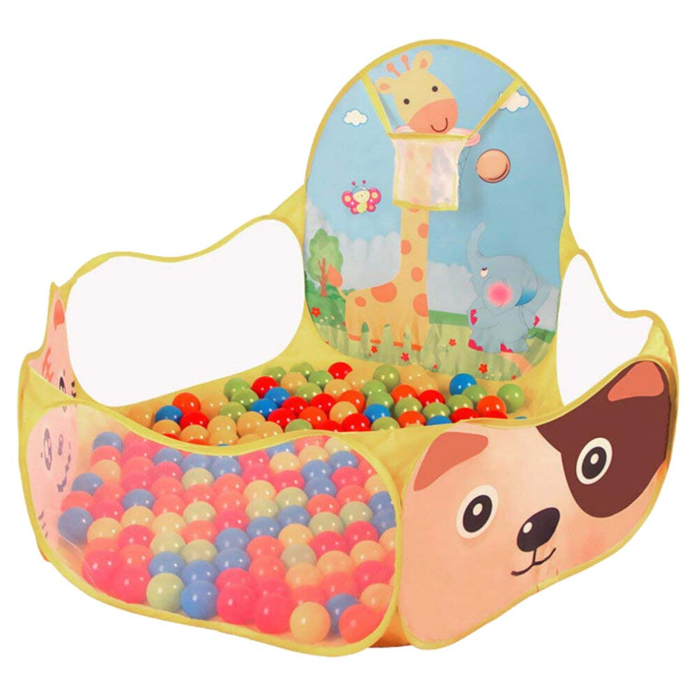 Baby Ball Pool Play Tent Portable Ocean And Basketball Hoop Animal Theme Typecat