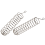 Spiral Birds Feeder, Θήκη φρούτων κεχρί για Parrot - Ανοξείδωτο ατσάλι 3