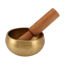 Ciotola per meditazione in bronzo, set di canto tibetano, suono fatto a mano per la guarigione e la consapevolezza
