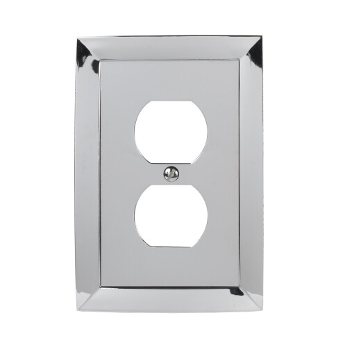 Amerelle 61DCH Placa de Parede, 1 Duplex, Cromo Polido