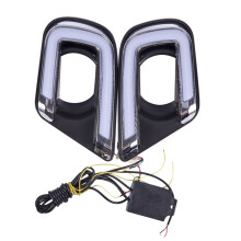 Luci diurne a LED DRL, fendinebbia, 12 V, luci di marcia per auto per Dodge Journey, Fiat Freemont 2014, 2015, 2016