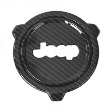 Adesivo in fibra di carbonio ABS per Jeep Wrangler JL JLU Sahara Rubicon 2018+ Decalcomania per volante 1 pezzo