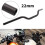 Guidão de motocicleta de 7/8 polegadas e 22 mm, universal, para Sportster XL 883 1200 Custom Chopper Softail Dyna, preto 3