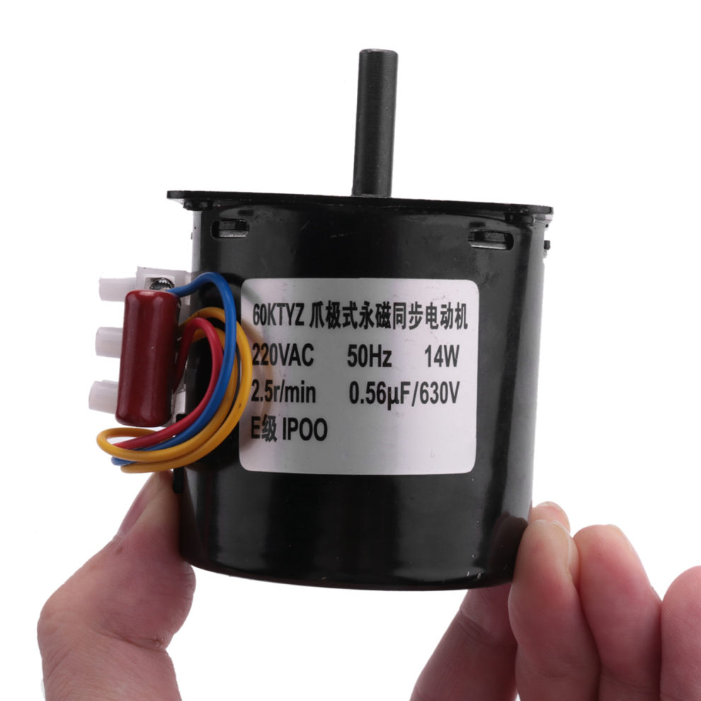 220V Ac Synchronous Gear Motor 60Ktyz 60-Ktyz Permanent Magnet 2.5 Rpm 4851067678208