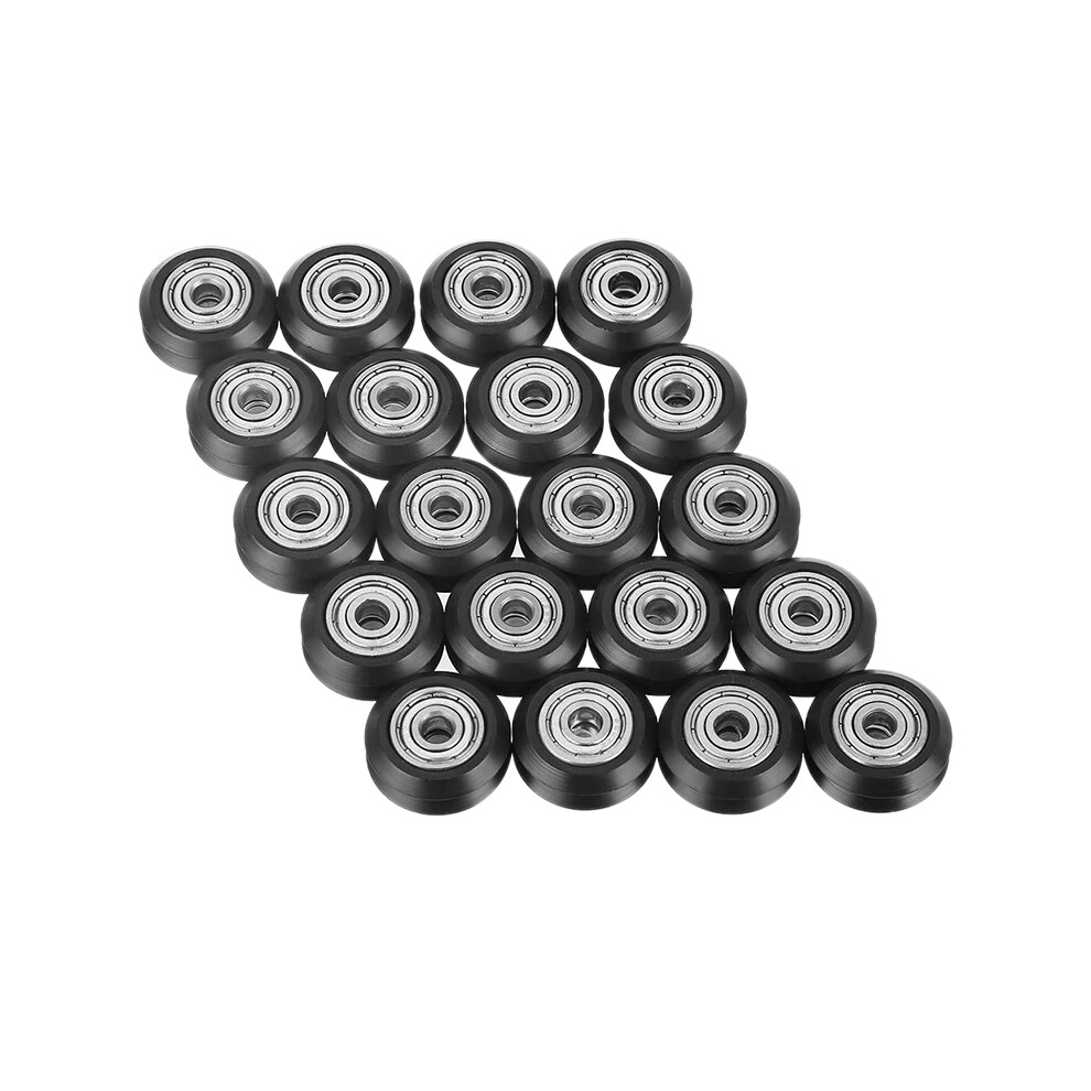 20Pcs V-Shape Groove Wheel 5Mm Bore 625 Bearing Pulley Accessories Double Bearing Sliding Gate For Cnc 3D Printer 4851067679762