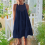 Dames kanten camisole donkerblauw XL 3