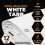 Ανθεκτική Λευκή Πολυεστερική Τέντα 6' X 8' - Πολυλειτουργική Προστατευτική Κάλυψη 4
