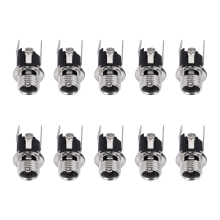 10 stuks DC-voedingsaansluiting vrouwelijke paneelmontageconnector 5,5 x 2,1 mm nieuw