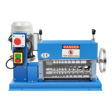 YL-7124 10-Hole Automatic/Electric Wire Stripping Machine, 1.5-38mm Range, 370W, 65 ft/min, Aluminum Body