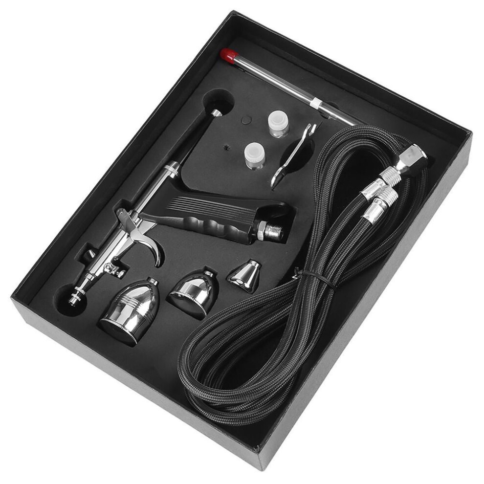 Gravity Spray Gun Airbrush 0.3mm 0.5mm 0.8mm Nossles Cups Set Kit