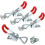 4Pcs Toggle Catch Latches 100Kg Holding Capacity Triangle Shaped Lever Latch Pull Action Quick Release Hasp Cabinet Claspfor Tool Boxes, Trunk, Cases 1