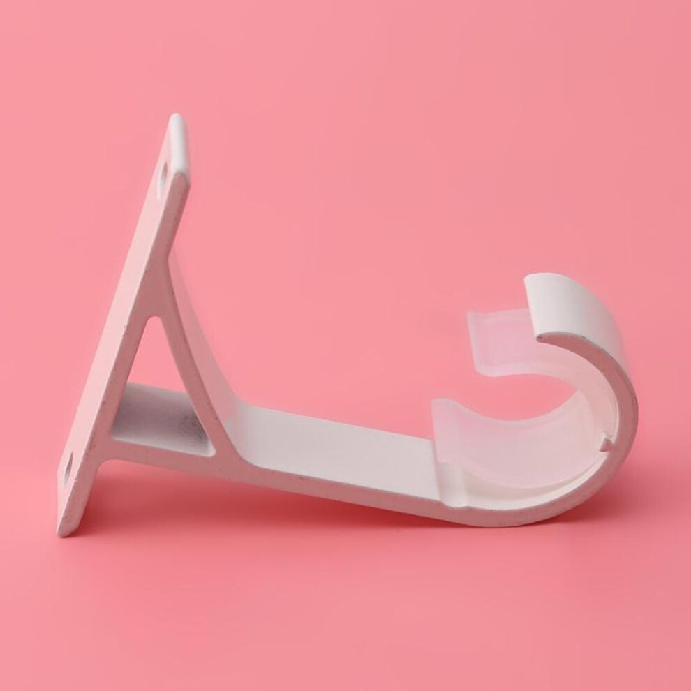 (white) Curtain Rod Bracket Pole Holder Ceiling Mount Thickened Base Home Aluminum Modern Fixed Decorative