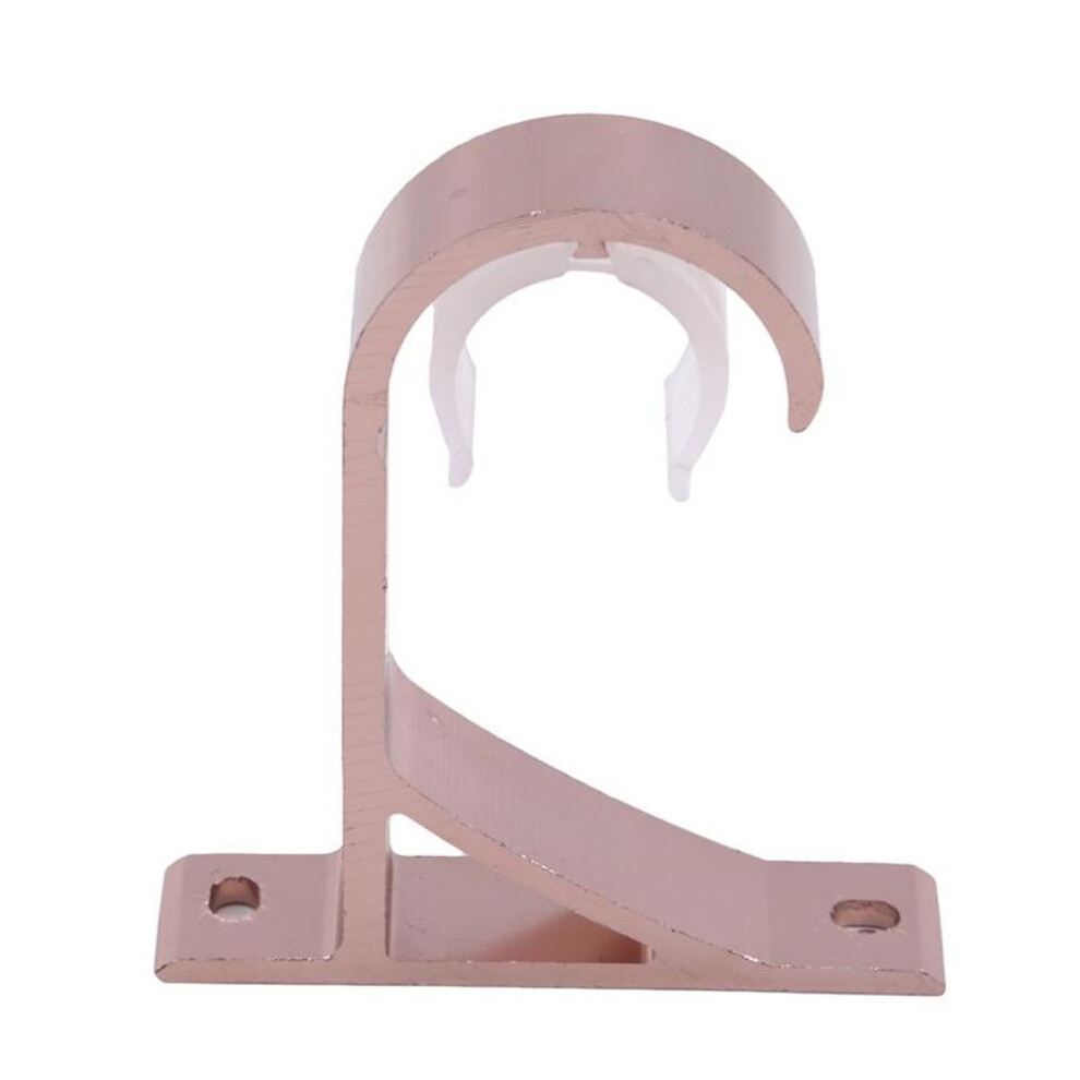 (rose gold) Curtain Rod Bracket Pole Holder Ceiling Mount Thickened Base Home Aluminum Modern Fixed Decorative
