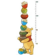 V?relseskammerater Pooh & Friends Peel and Stick Metric Growth Chart Wall Decals Multicolor