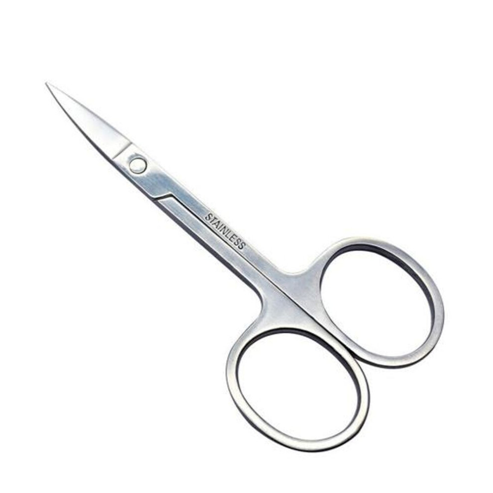 Eyebrow Shaping Scissors Anti-dust Ergonomic Stainless Steel Nose Hair Eyelash Trimmer For Home