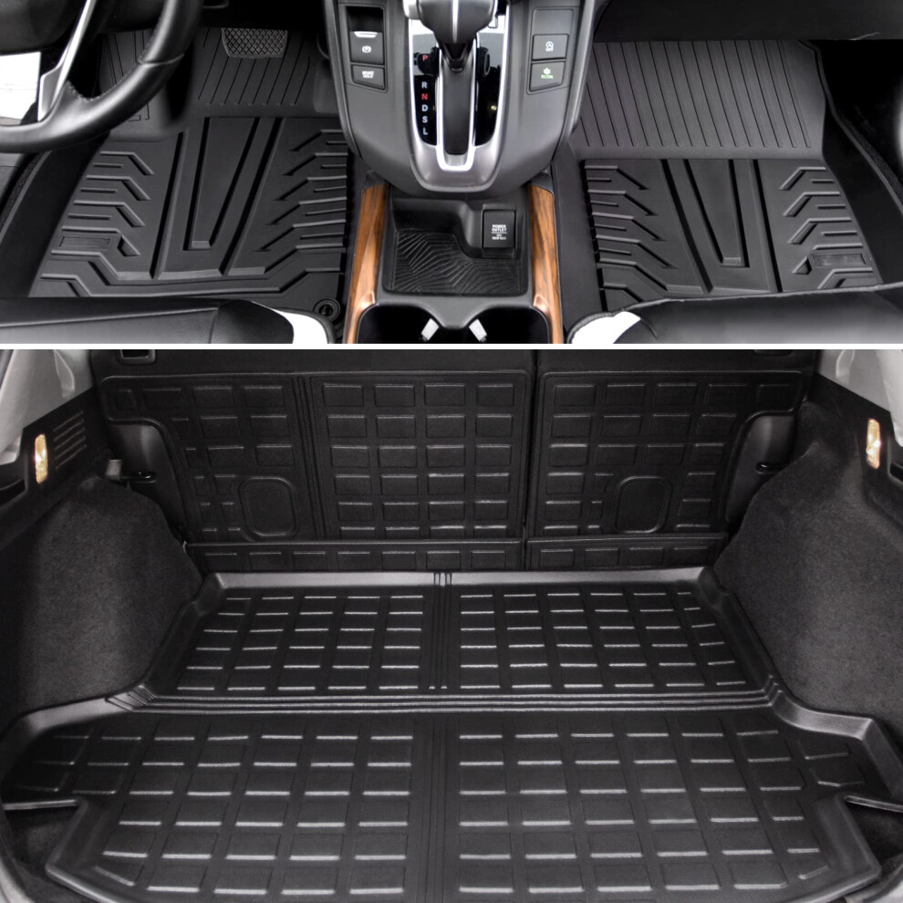 Powoq Fit 2017-2022 Honda Crv Rear Trunk Mat Floor Mats Rear Backrest 754631968948