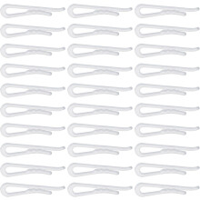 200Pcs Plastic Alligator Clips Garment Clips with Teeth Clear Clothes Pins for Ties Socks Pants Shirts