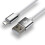 everActive cable USB 1m - White, silicone, quick charge, 2,4A - CBS-1MW 1