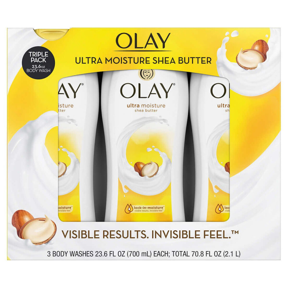 Olay Ultra Moisture Body Wash 236 Fluid Ounce 3 Pack in single box-image-OPC-PFRJVRQ-NEW