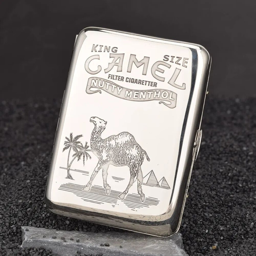 Yeuligo White Suncha 16 Copper Carved Cigarette Box Multi-Picture Engraved Men's Anti-Pressure Waterproof