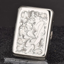 Suncha 16 White Copper Carved Cigarette Box Multi-picture Engraved Men's Anti-pressure Waterproof