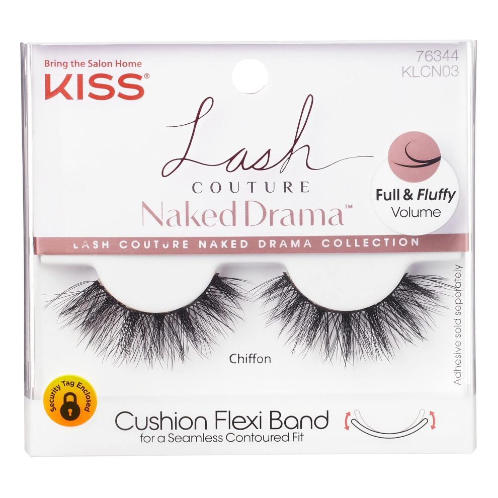 Bozk Kiss Lash Couture Naked Drama Chiffon (Pack Of 3)