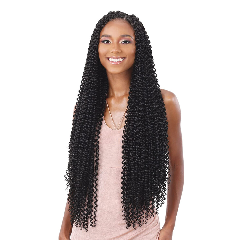Vrkoce Freetress Freetress Synthetic Braid - Water Wave Extra Long (1B Off Black)