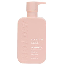 MONDAY HAIRCARE Moisture Shampoo 12oz for Dry Coarse Stressed Coily and Curly Hair Made from Coconut Oil Rice Protein Shea Butter & Vitamin E