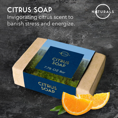 O Naturals Citrus Σαπούνι Ανδρών - Απολεπιστικό, Φυσικό, Unisex, 7.76 oz 2