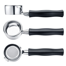 Normcore Bottomless Portafilter for Gaggia 58mm with Stainless Steel Head and Filter Basket and Ergonomically Designed Anodized Aluminum Handle (Baske