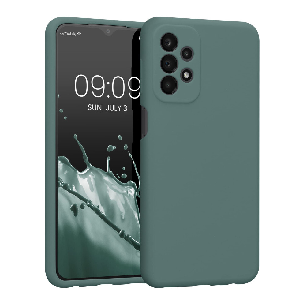 Kwmobile Case Compatible With Samsung Galaxy A23 4G / 5G Case - Slim Tpu Silicone Phone Cover - Soft Touch Finish - Blue Green Blue,Green 4063004432662