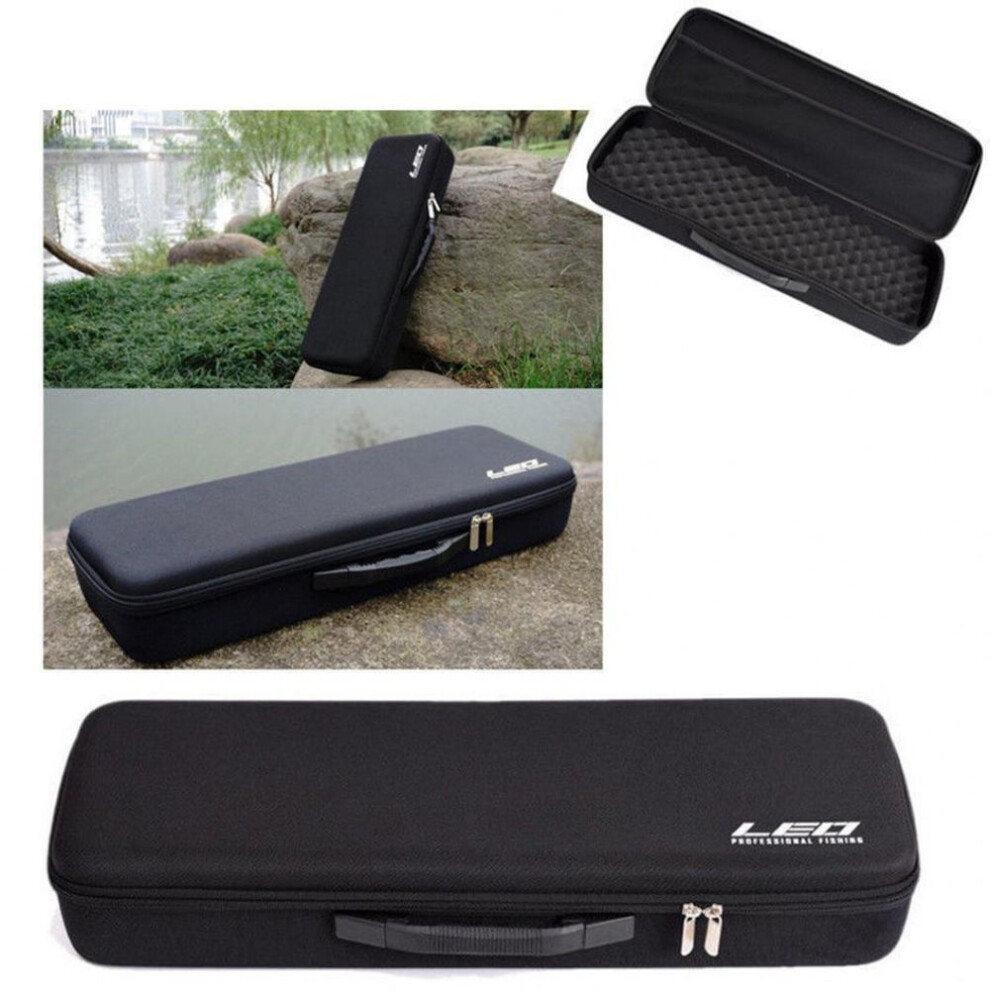 LEO Shockproof EVA Fishing Tackle Carry  Bag Hard Case Rod Reel Gear Storage Box