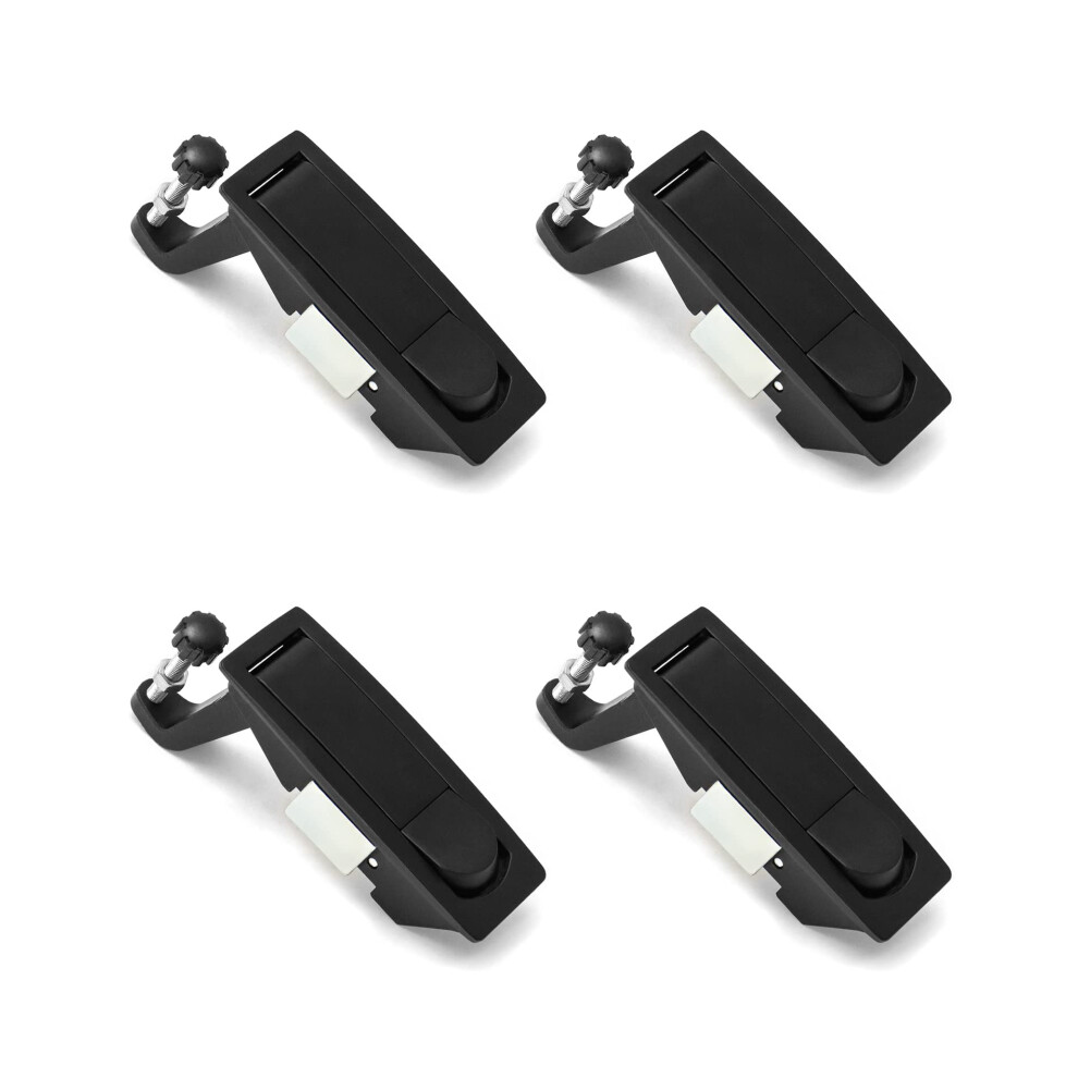 QWORK Compression Latch Lock  4 Pack  Zinc Alloy  Flush Lever Latch  A-image-OPC-PFMQN8C-NEW