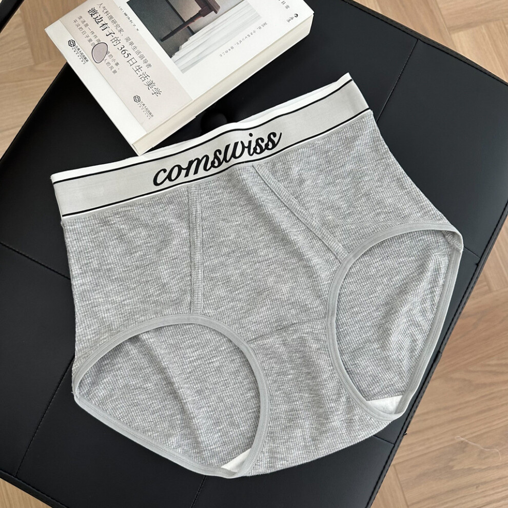 (Gray, M) Stylish Waist High Cotton Womens Pants With Antibacterial Features Comfort Fashionable For-image-OPC-PGPKP9W-NEW