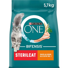 PURINA ONE BIFENSIS STERILCAT Dry Food for Sterilised Cats, Rich in Chicken, Packed 1 x 5, 7 kg