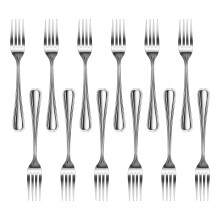 Novo Star Foodservice 58109 Garfo de Serviço Slimline, Aço Inoxidável 18/0, 8,25 Polegadas, Conjunto de 12