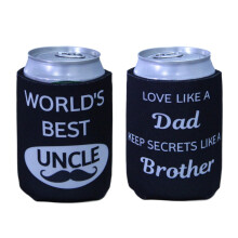 Tainada neoprene biere boisson boisson peut coolie frache isolatrice (2 pcs imprime a double face) avec un sous-traitant absorbant (le meilleur